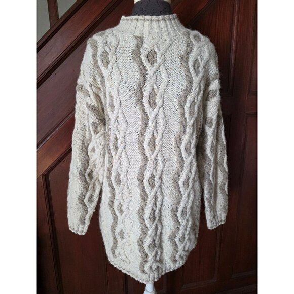 Vintage Moda International Cable Knit Wool Sweater - Picture 1 of 8